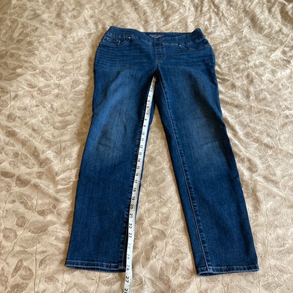 Chico's Pull-On Ankle Jegging Inverness Indigo Size 0 Regular Lightly Worn - Picture 4 of 14